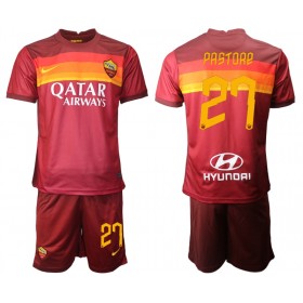 Fotbalový Dres AS Řím Javier Pastore 27 Dětské Domácí 2020/21